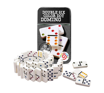 Društvena igra Domino u metalnoj kutiji - cover